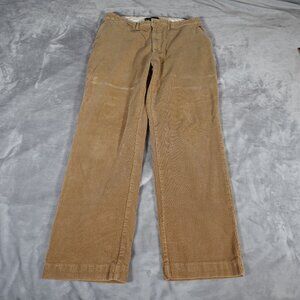 Polo Ralph Lauren Corduroy Chino Pants Mens 36x32 (Fits 34x31) Preppy Khaki
